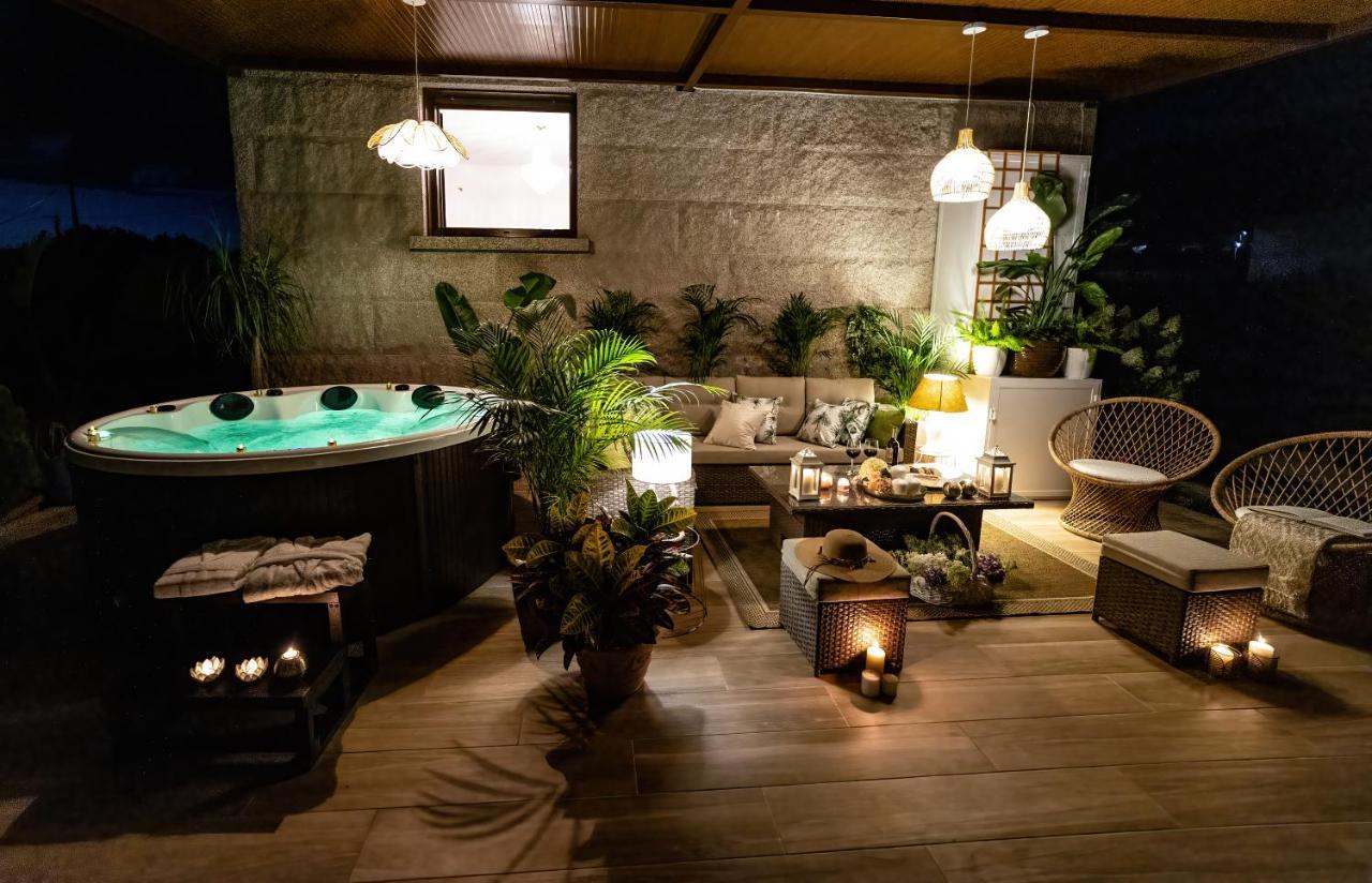 Casa Victoria Garden Con Jacuzzi Y Piscina Villa Caldas De Reis Exterior foto